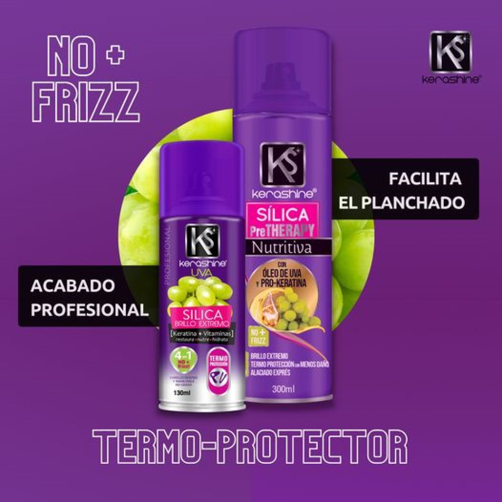kerashine sílica en spray Termo protector uva 300 ml - 4 pz