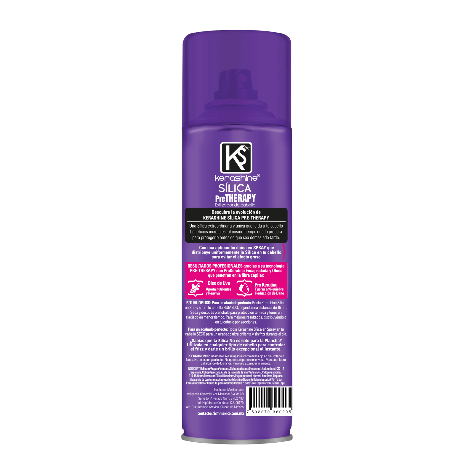kerashine sílica en spray Termo protector uva 300 ml - 4 pz