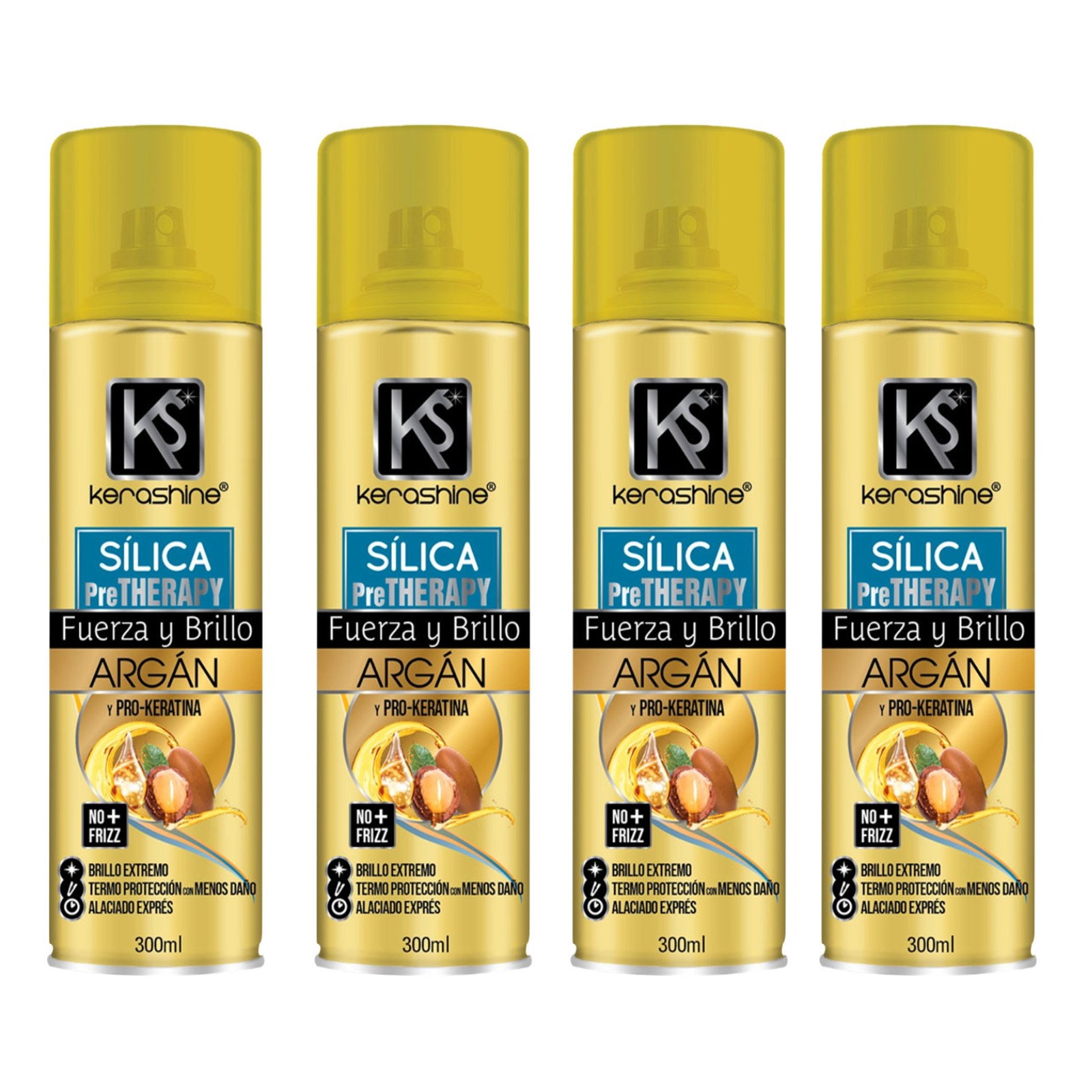 kerashine sílica en spray Termo Protector argan 300 ml -4 pz