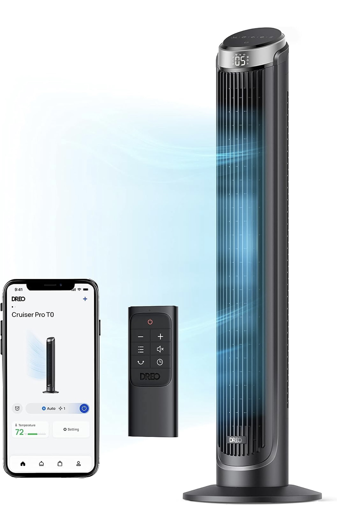 Ventilador Dreo Torre Fan Smart Fan Wifi Alexa/ Google