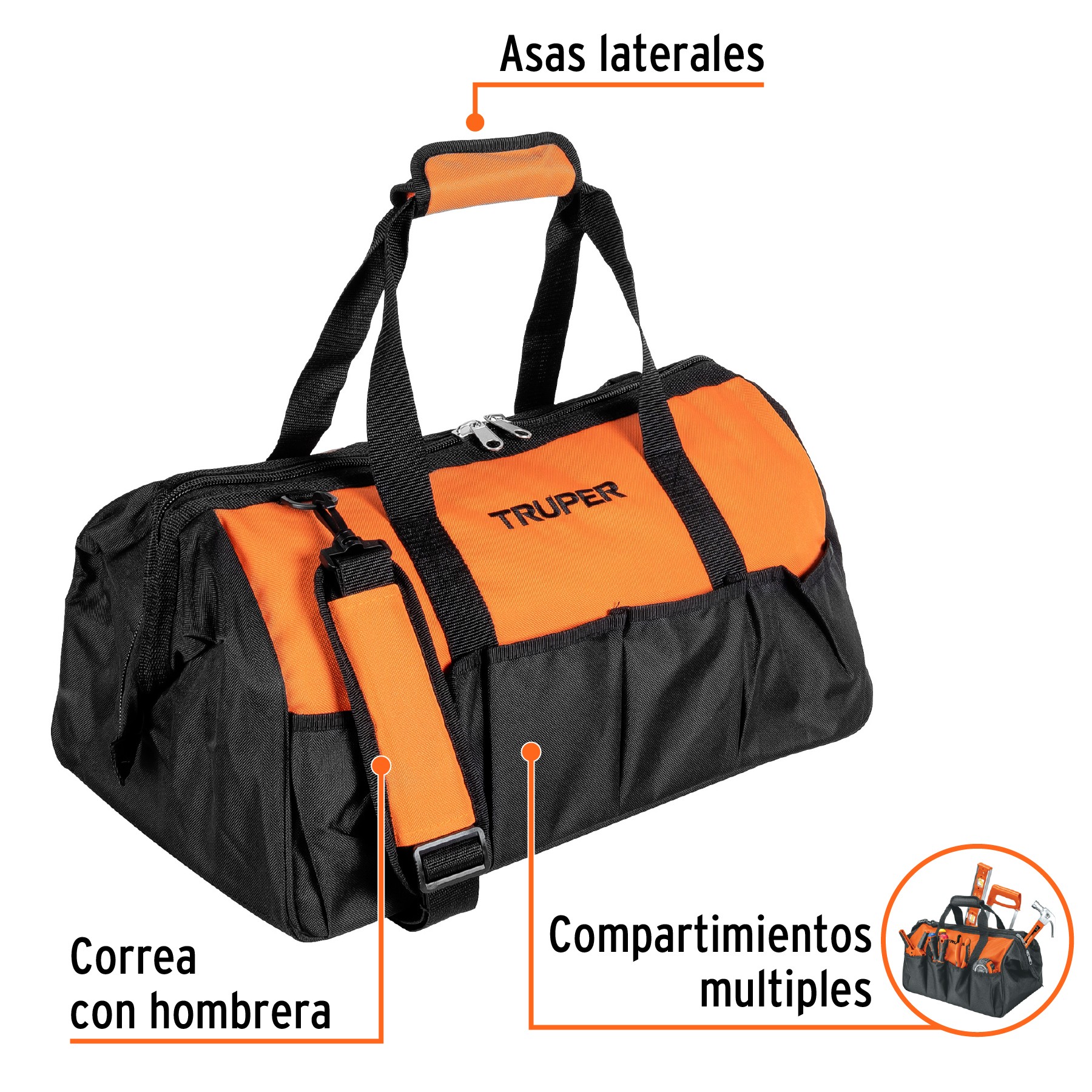 MALETA PORTAHERRAMIENTAS DE 20", TRUPER 17104