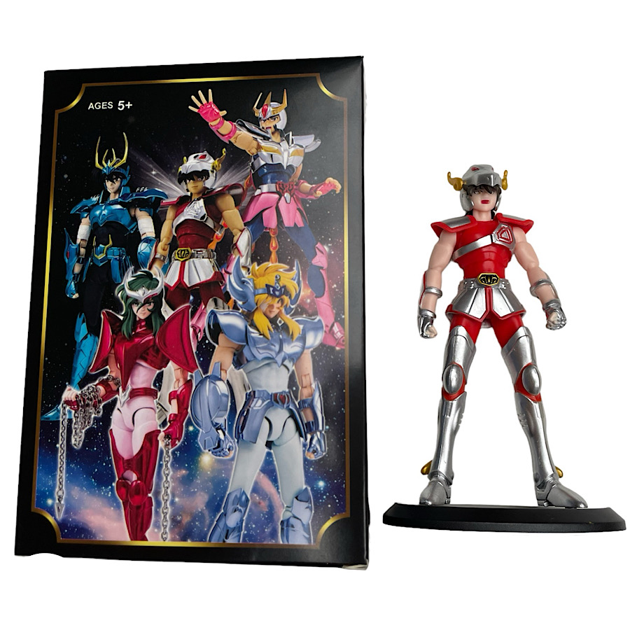 Figura Juguete Muñeco Seiya Pegaso Caballeros del Zodiaco 18 Cm Con Caja