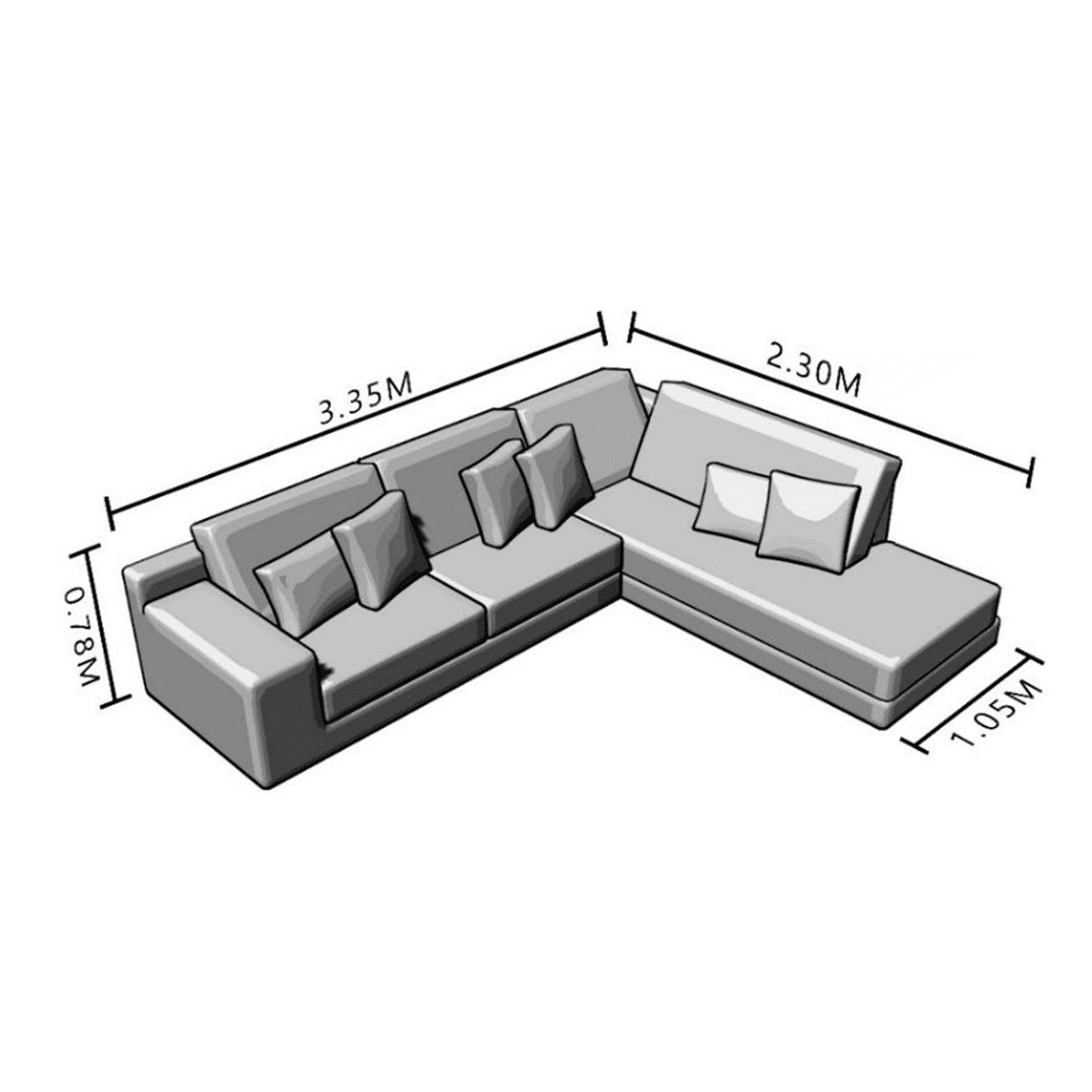 SALA ESQUINERA (ESCUADRA) DURKOF DARK GREY- ENTREGA ÚNICAMENTE EN CDMX, QUERÉTARO, PACHUCA, TOLUCA Y SUS ÁREAS METROPOLITANAS