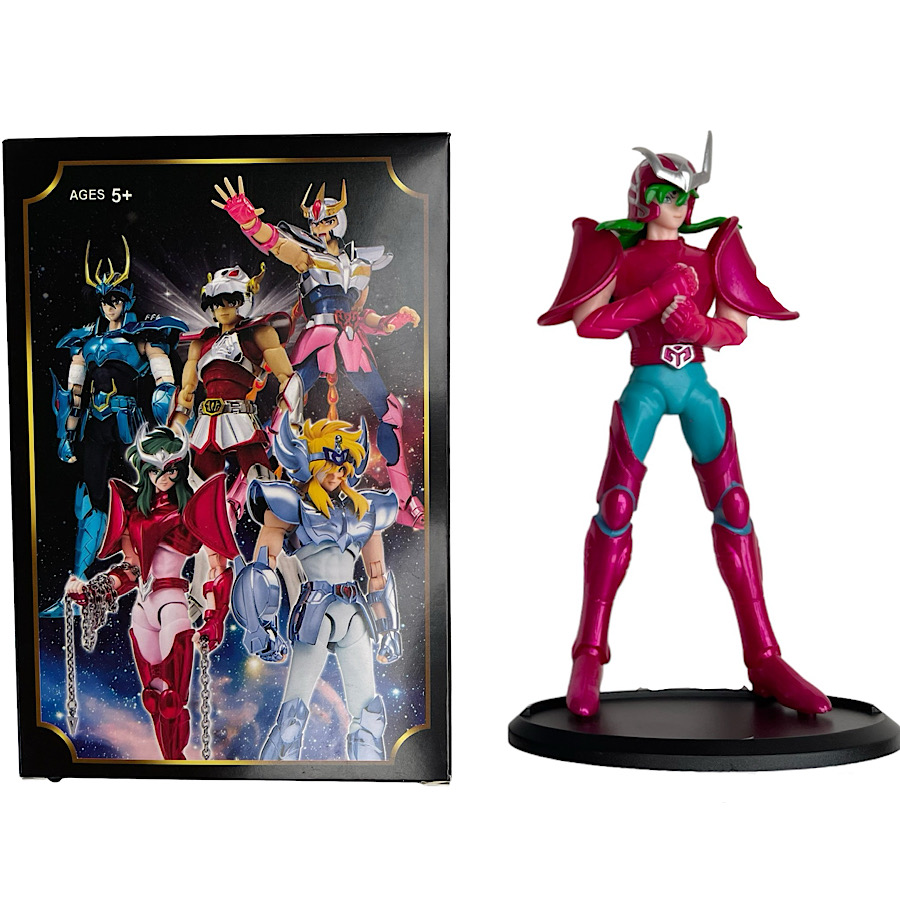 Figura Juguete Muñeco Shun Andromeda Caballeros del Zodiaco 18 Cm Con Caja