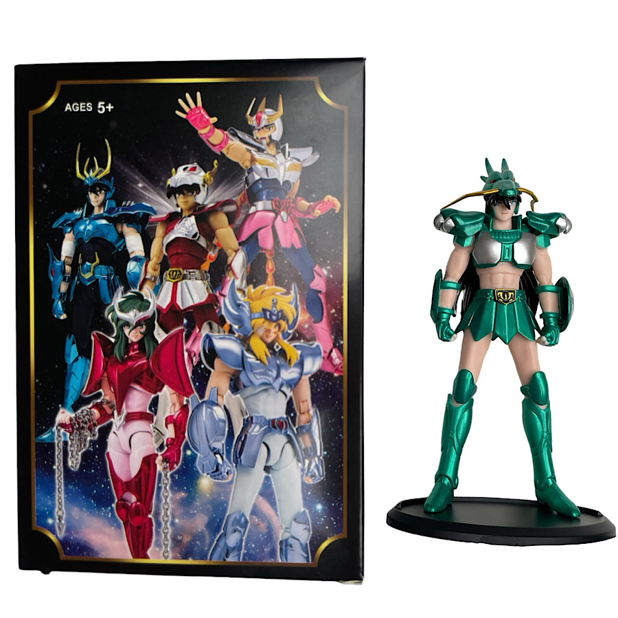 Figura Juguete Muñeco Shiryu De Dragon Caballeros del Zodiaco 18 Cm Con Caja