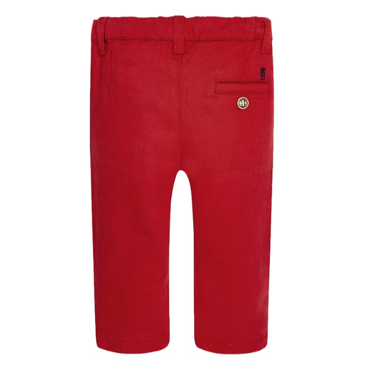 Pantalón Largo Chino Mayoral En Sarga Para Bebé Niño 52166
