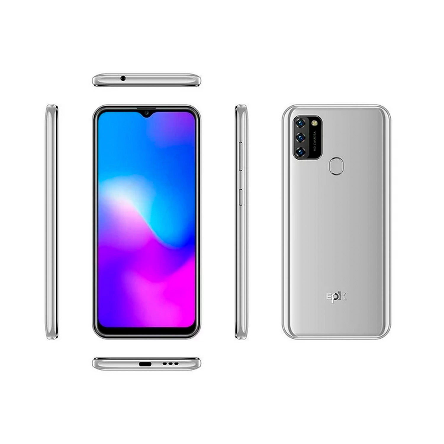 Celular Epik One Mio X650 6.5 3Gb 32Gb Android Plata + Daidema.