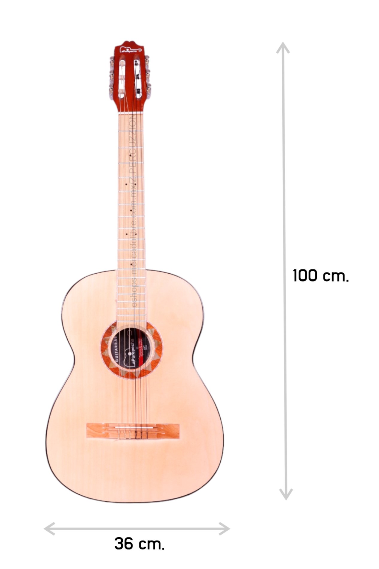 Guitarra - Clasica De Madera + Funda Y Accesorios