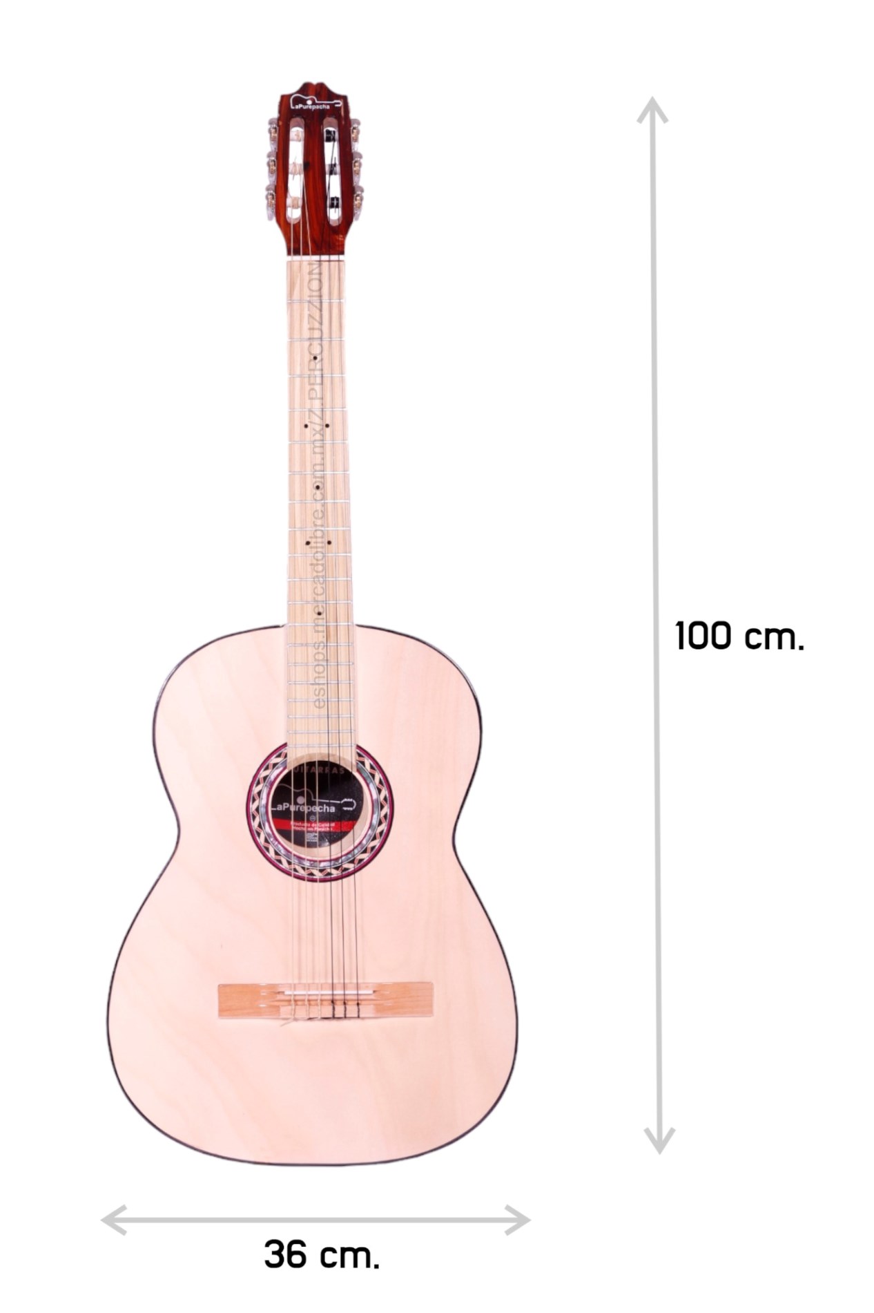 Guitarra - Clasica De Madera + Funda Y Accesorios