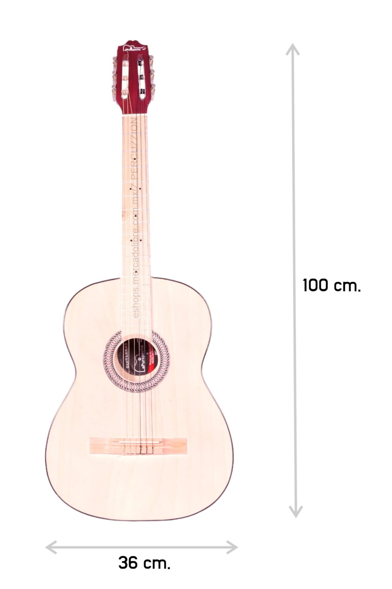 Guitarra - Clasica De Madera + Funda Y Accesorios