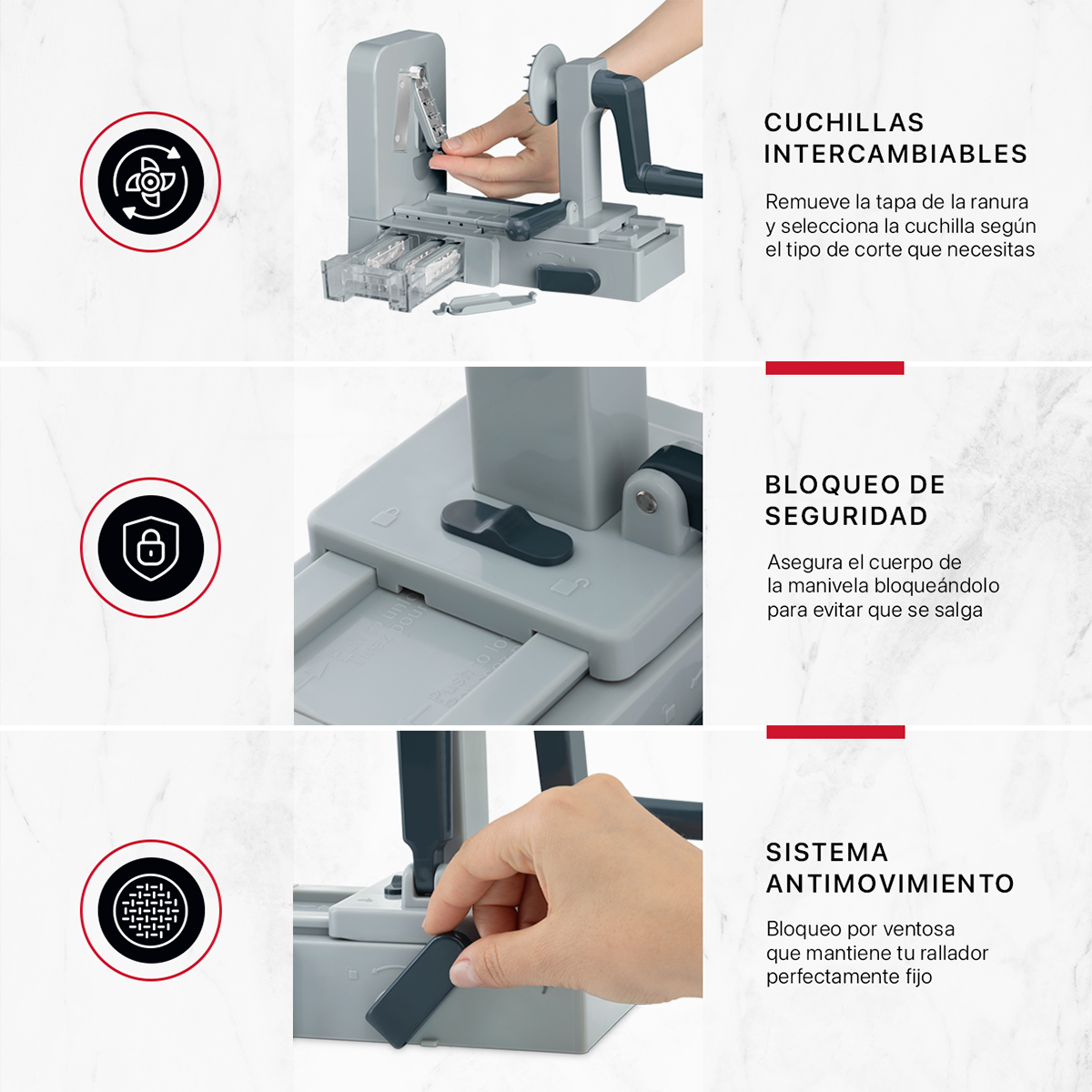 Rallador Para Verduras En Espiral Cortador Espiralizador De Cookify