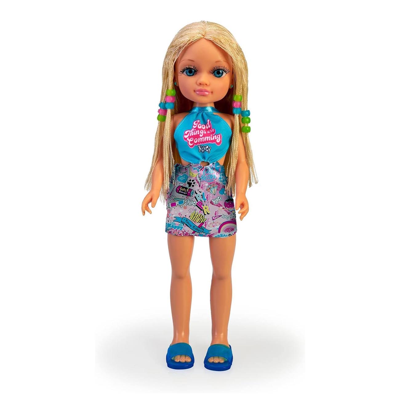 Muñeca Nancy Famosa Un Dia con Trenzas Rubia