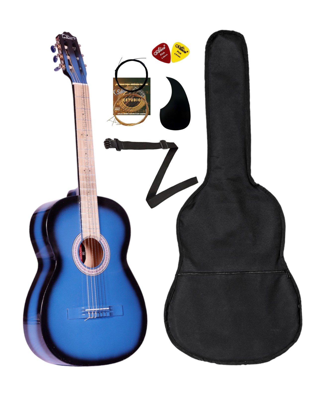 Guitarra Clasica - Acústica De Madera + Funda Y Accesorios