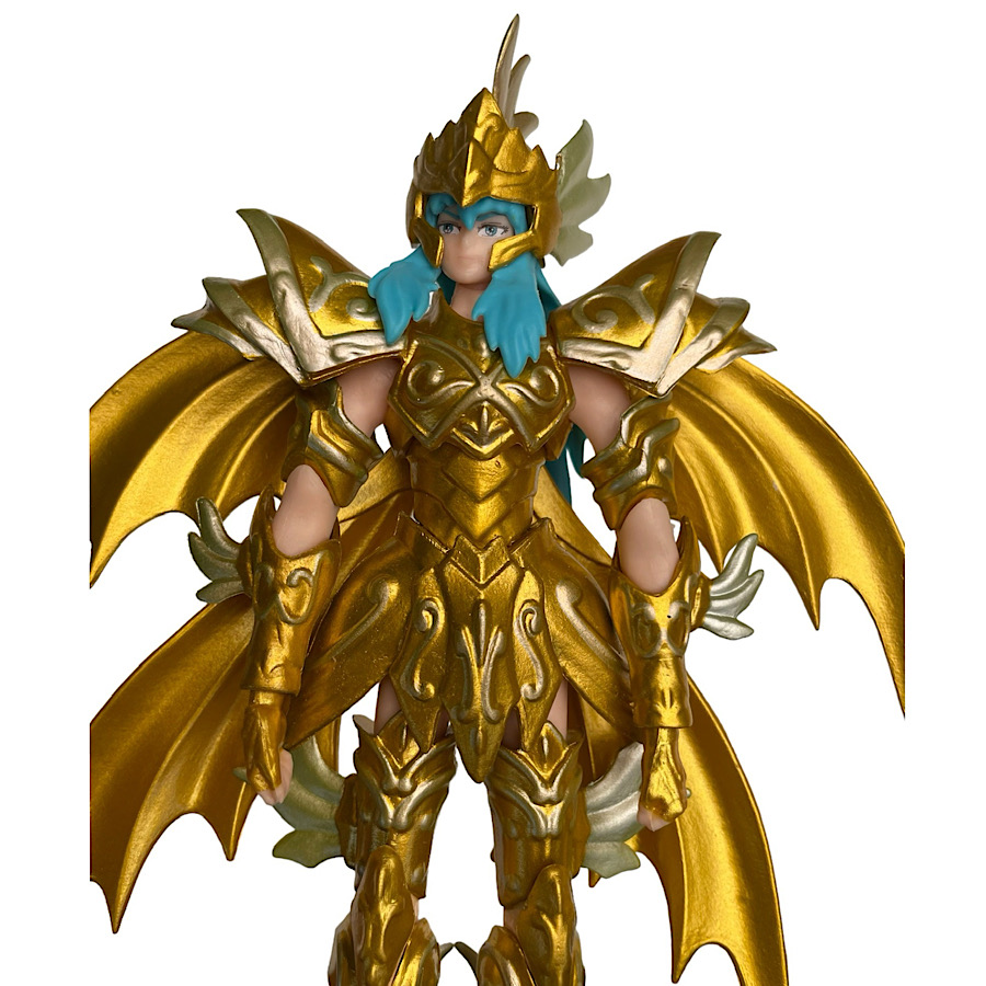 Figura Juguete Muñeco Piscis Con Casco Caballeros del Zodiaco Dorado Anime