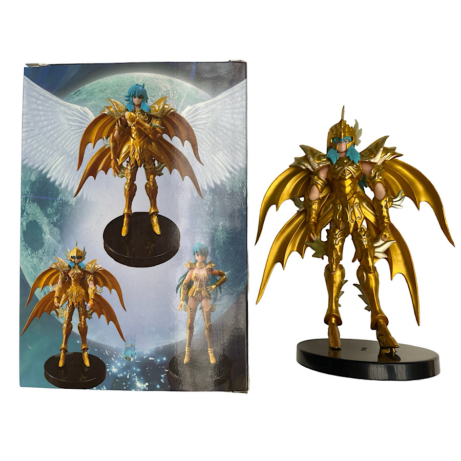 Figura Juguete Muñeco Piscis Con Casco Caballeros del Zodiaco Dorado Anime