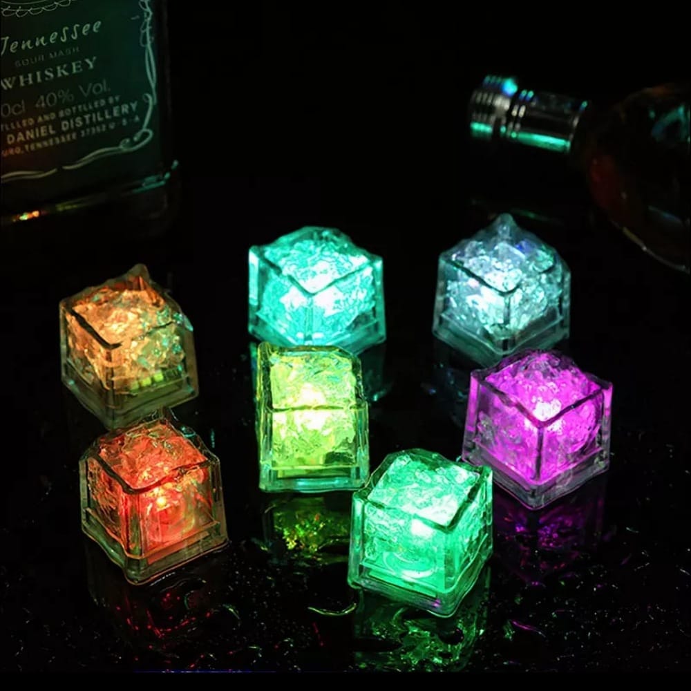 Cubos De Hielo Luminosos Multicolor Para Fiestas, 120 Piezas