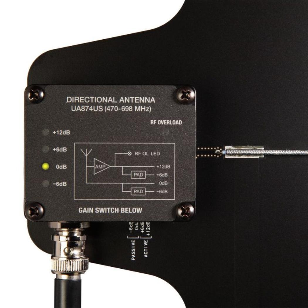 Antena Direccional Activa SHURE Rechazo Señales RF/4 Niveles