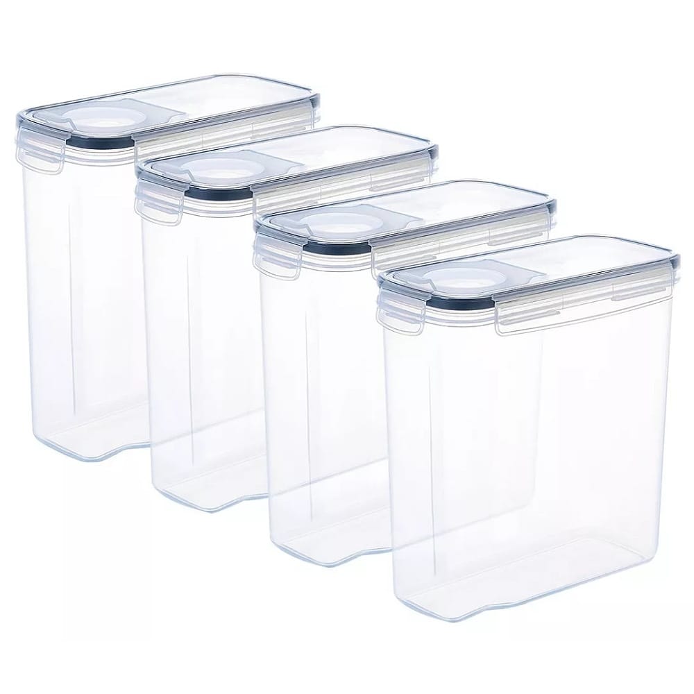 4 Contenedores Herméticos Cereal Multifunción Topper 2.5 L