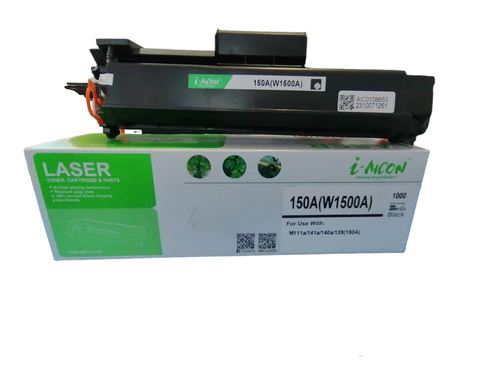 Cartucho tóner IAICON compatible para uso en W1500 A, 150 A, para uso en HP M111 A, M141 A, M140 A, M139 A