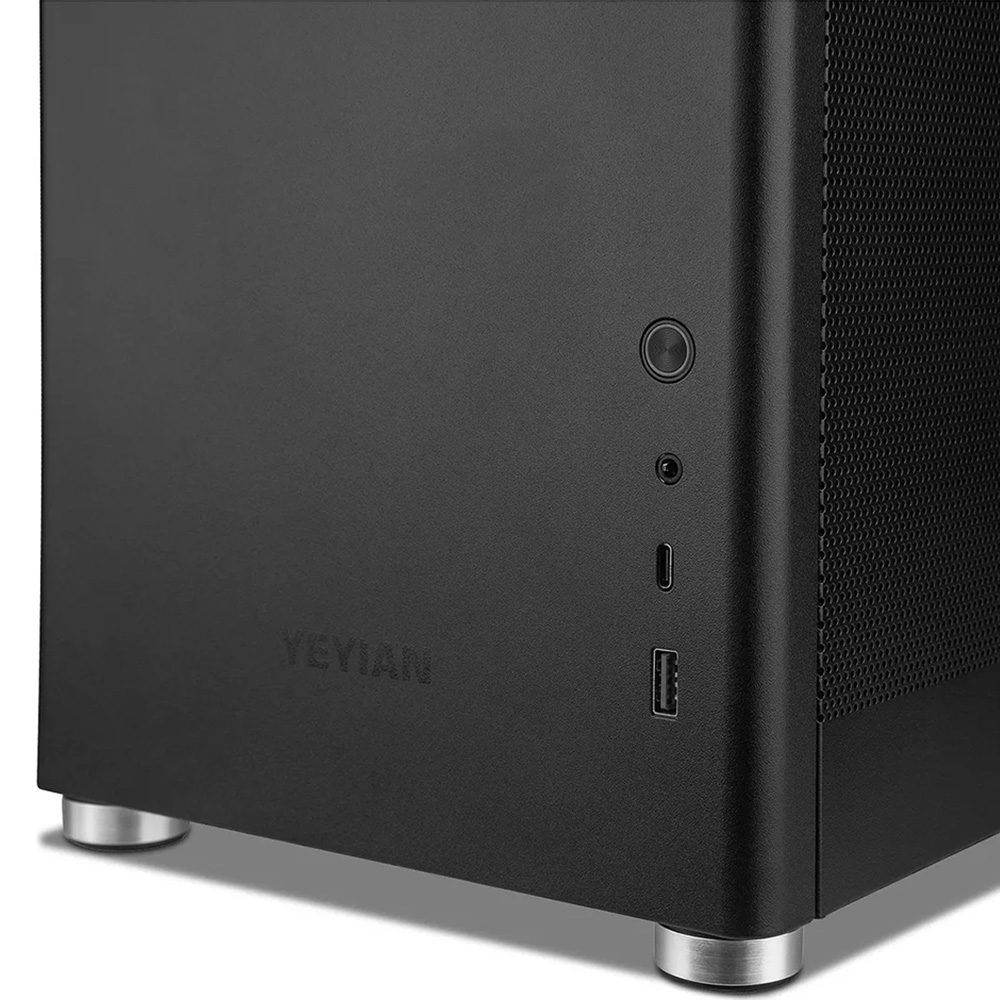 Gabinete Yeyian Hussar Plus ATX, Cristal Templado, sin Fuente, Negro