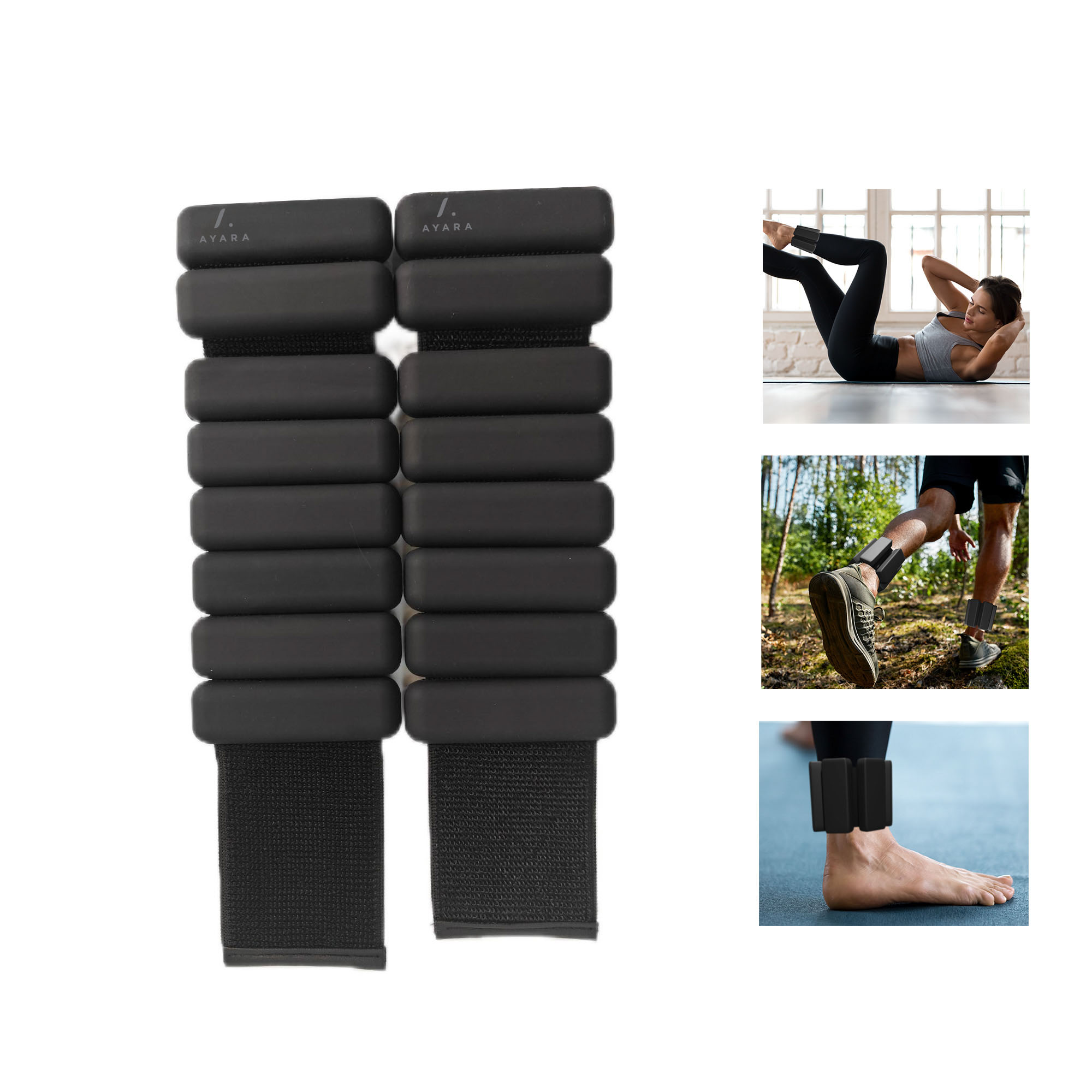 Set de 2 Polainas 1/2 LB C/U Para Muñeca y/o Tobillo Ayara POL1LB