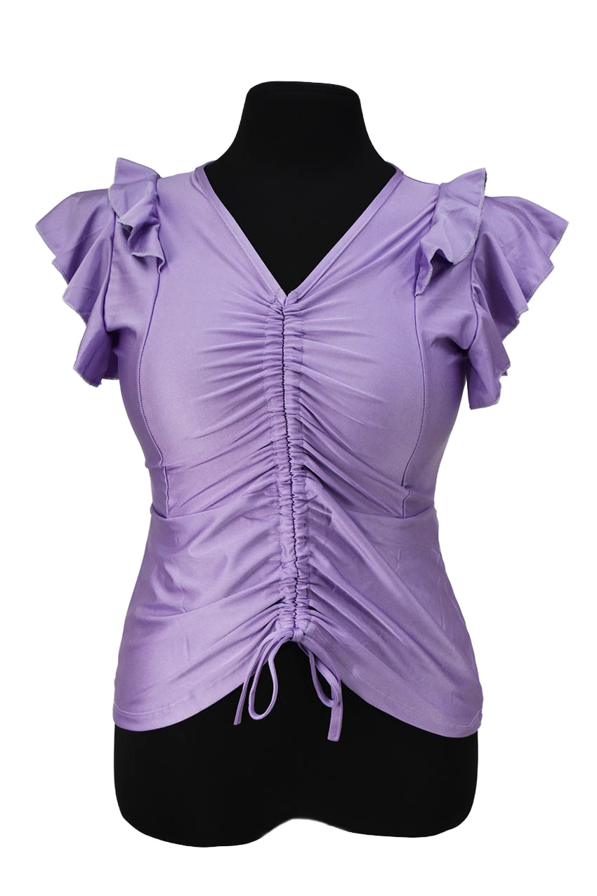 Blusa con jareta Roman Fashion /Tallas Extras, 1779 (Lila) 