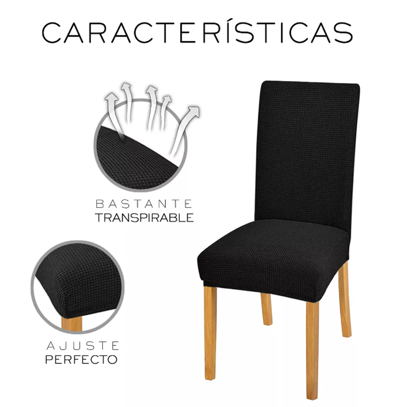 6 Pzs Fundas Protectoras Removibles Para Silla Comedor