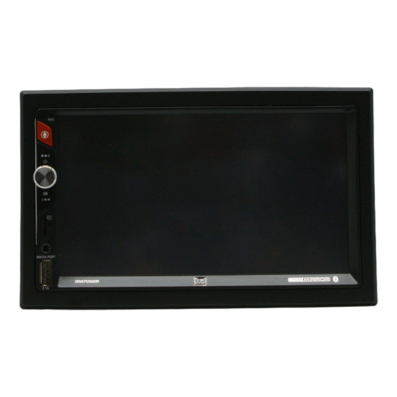 Autoestéreo de pantalla Dual DM70MIR 2 Din 7" Miror Link Usb/BT/SD