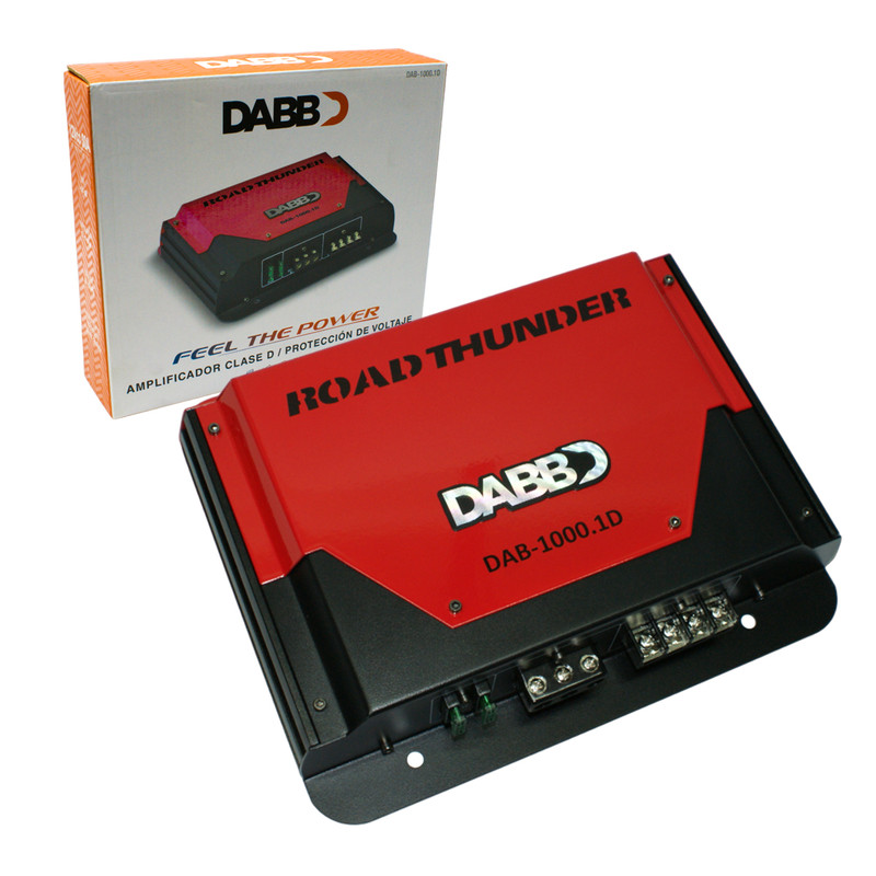 Amplificador Dabb Dab-1000.1d 400Watts RMS Clase D 2 Canales