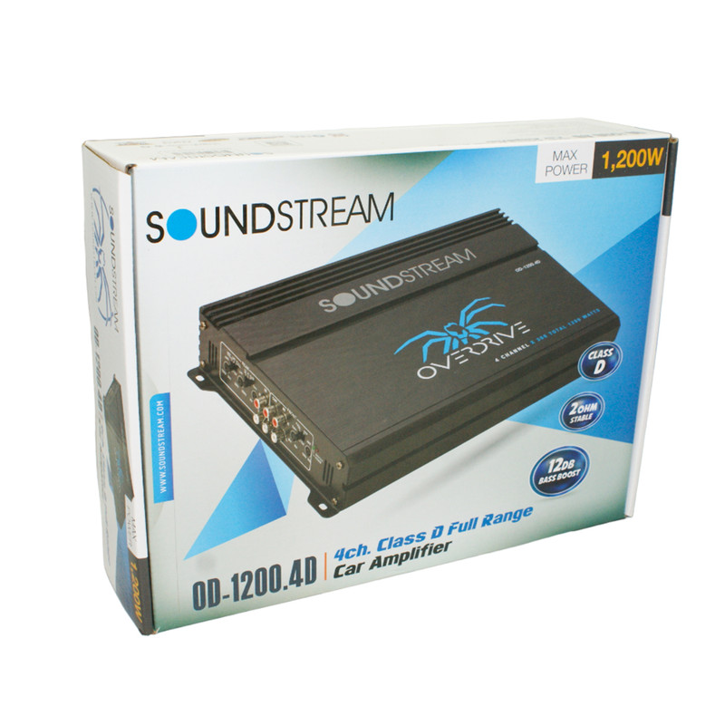 Amplificador Soundstream OD.1200.4D 480W RMS Clase D 1 Canal