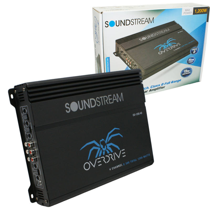 Amplificador Soundstream OD.1200.4D 480W RMS Clase D 1 Canal