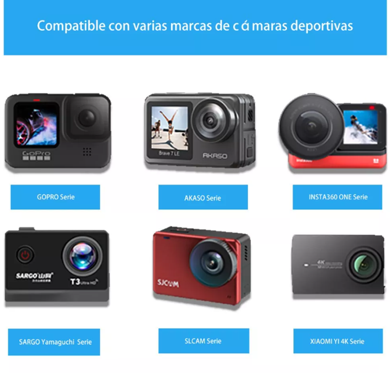 Kit De Accesorios Para Cámara De Acción 50 En 1