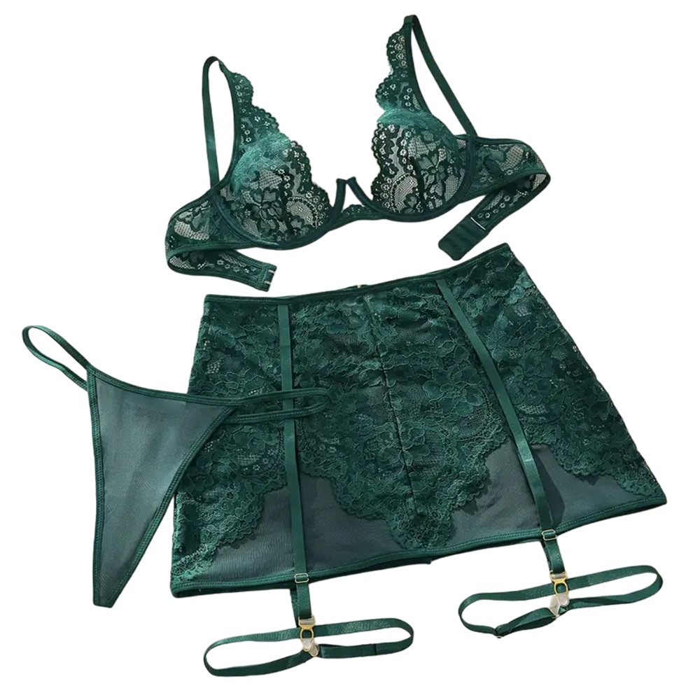 Conjunto de Encaje Lencería Elegante.