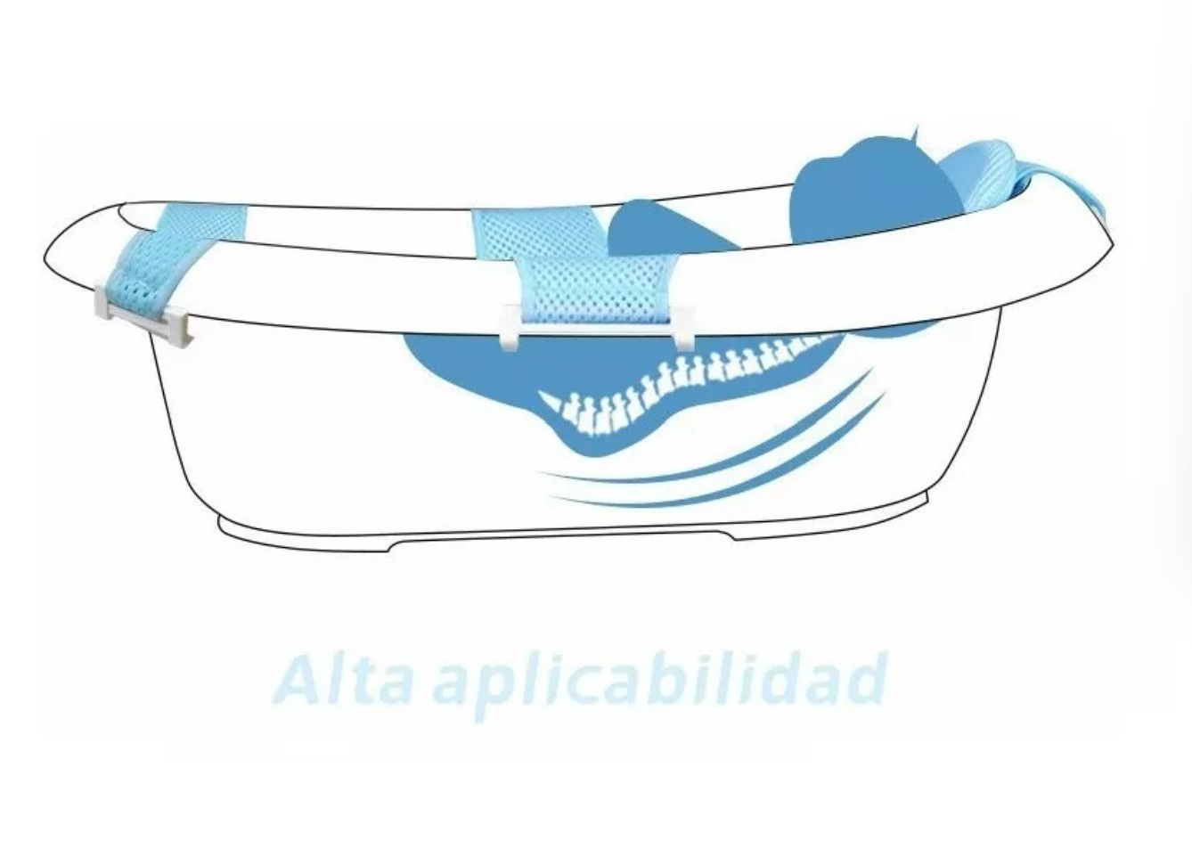 Almohadilla de suspensión malla para Baño Bebe T