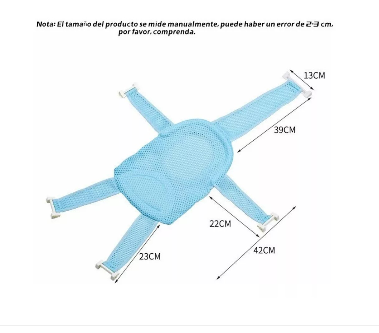Almohadilla de suspensión malla para Baño Bebe T