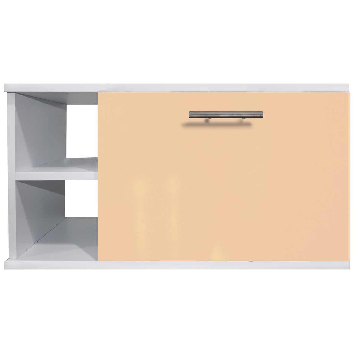 Gabinete Baño Moderno Ensamblado MDF Elegante Vinil Beige