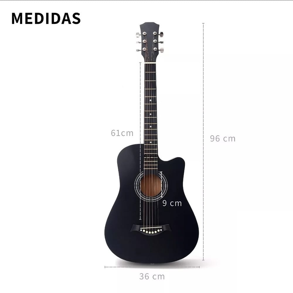 Guitarra Acustica Clasica Con Accesorios Musical Madera 38in