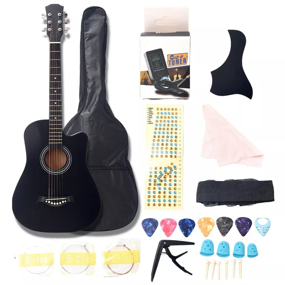 Guitarra Acustica Clasica Con Accesorios Musical Madera 38in