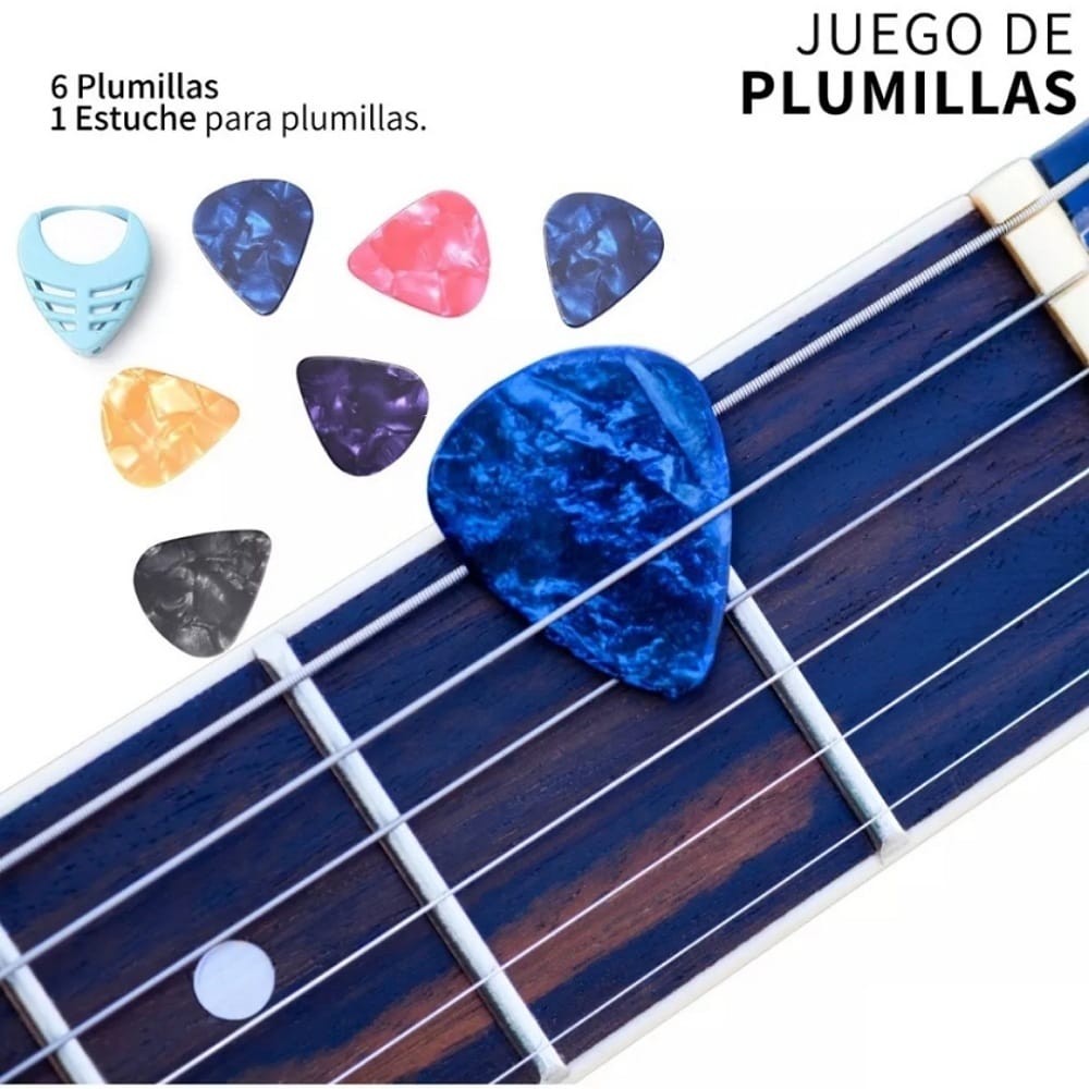 Guitarra Acustica Clasica Con Accesorios Musical Madera 38in