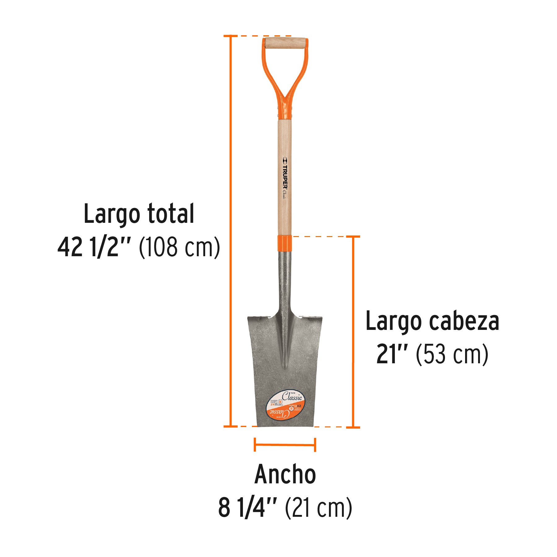 PALA ESCARRAMÁN CLASSIC, PUÑO "Y", TRUPER 17156