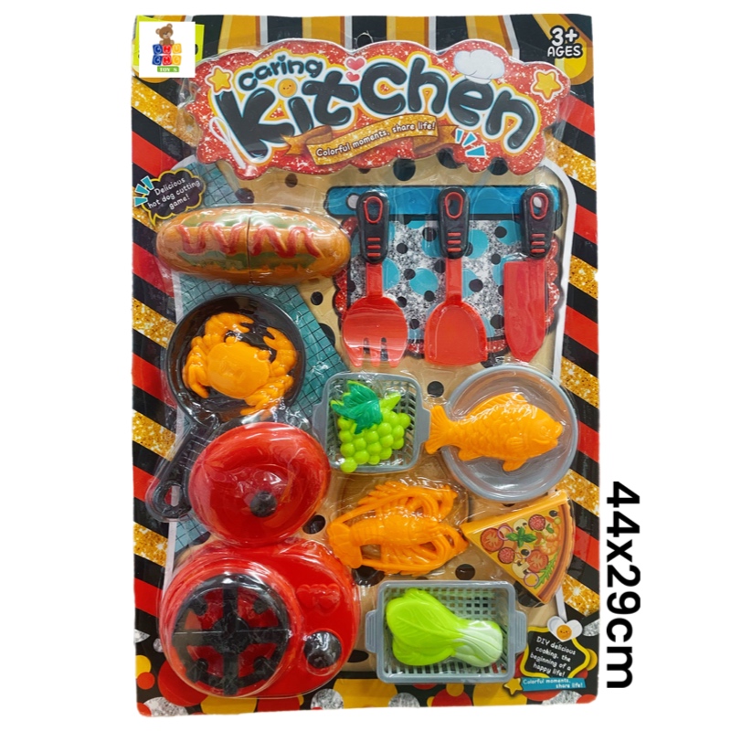 Juego De Comida Rápida Con Accesorios De Cocina 17pz