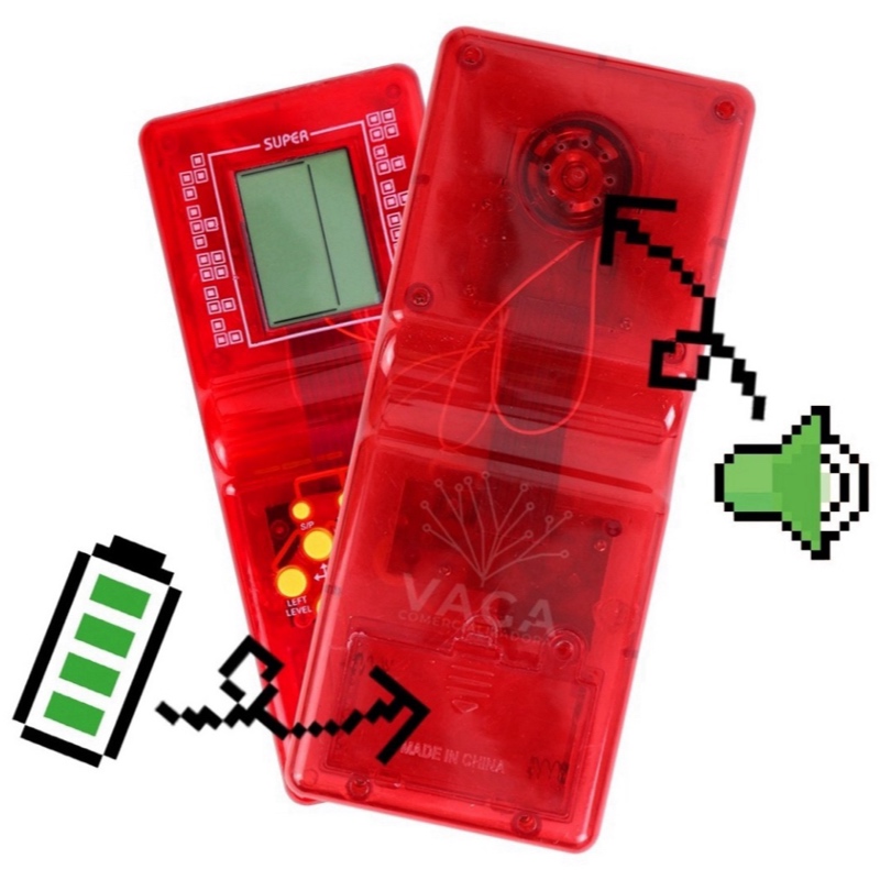 Tetris Juguete Retro Videojuego Juego Clásico Portátil 3pz