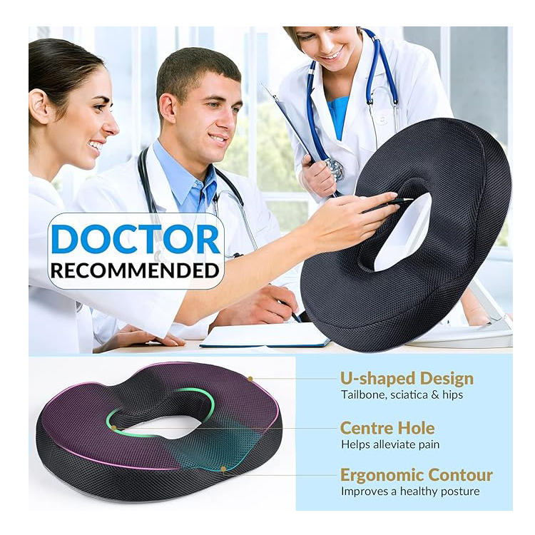 Cojín con Gel para Hemorroides, Almorranas y Espalda