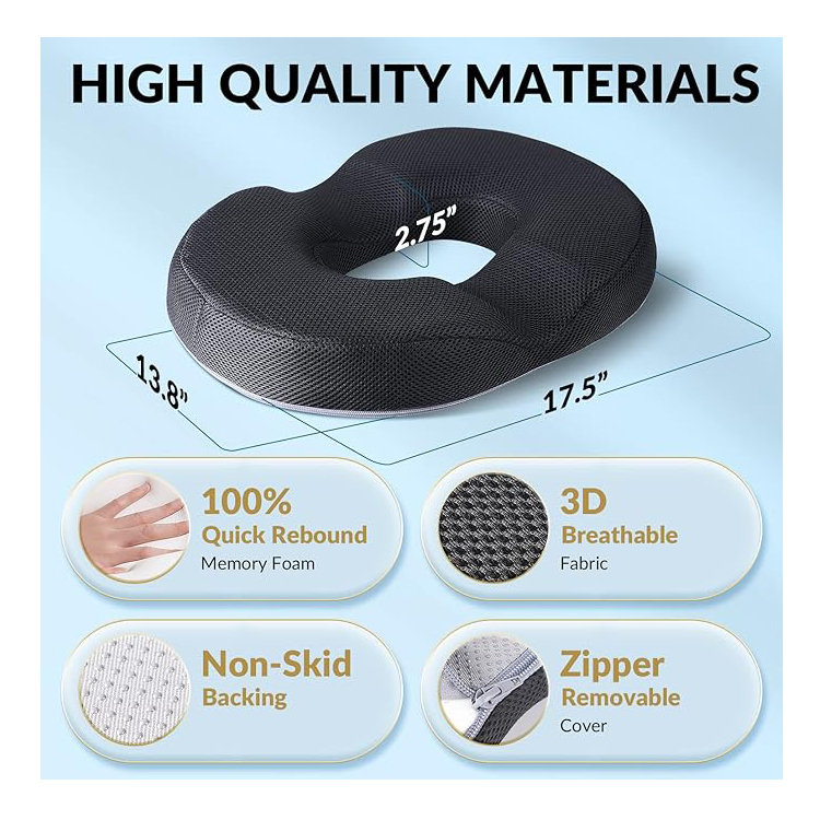 Cojín con Gel para Hemorroides, Almorranas y Espalda