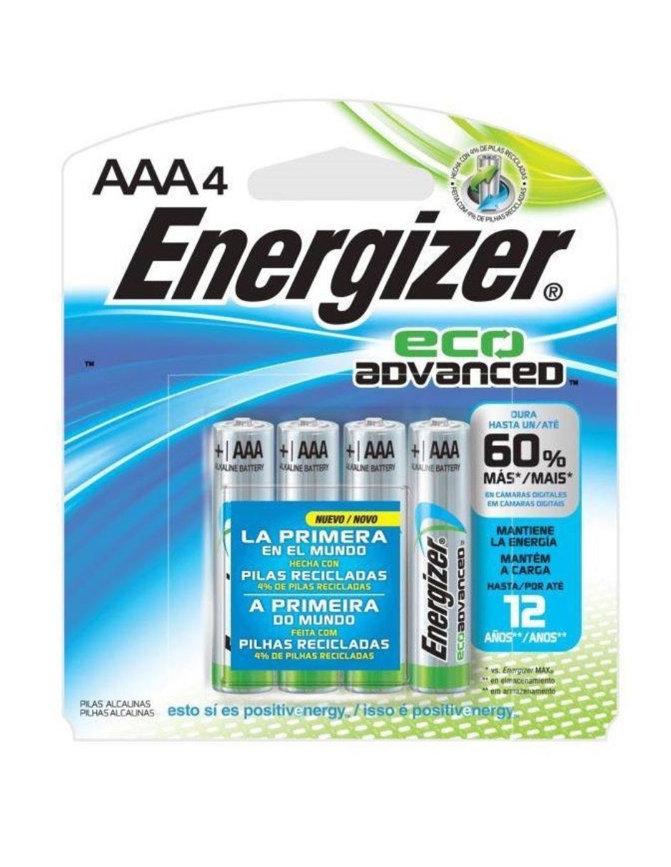 Energizer Baterías EcoAdvanced AAA