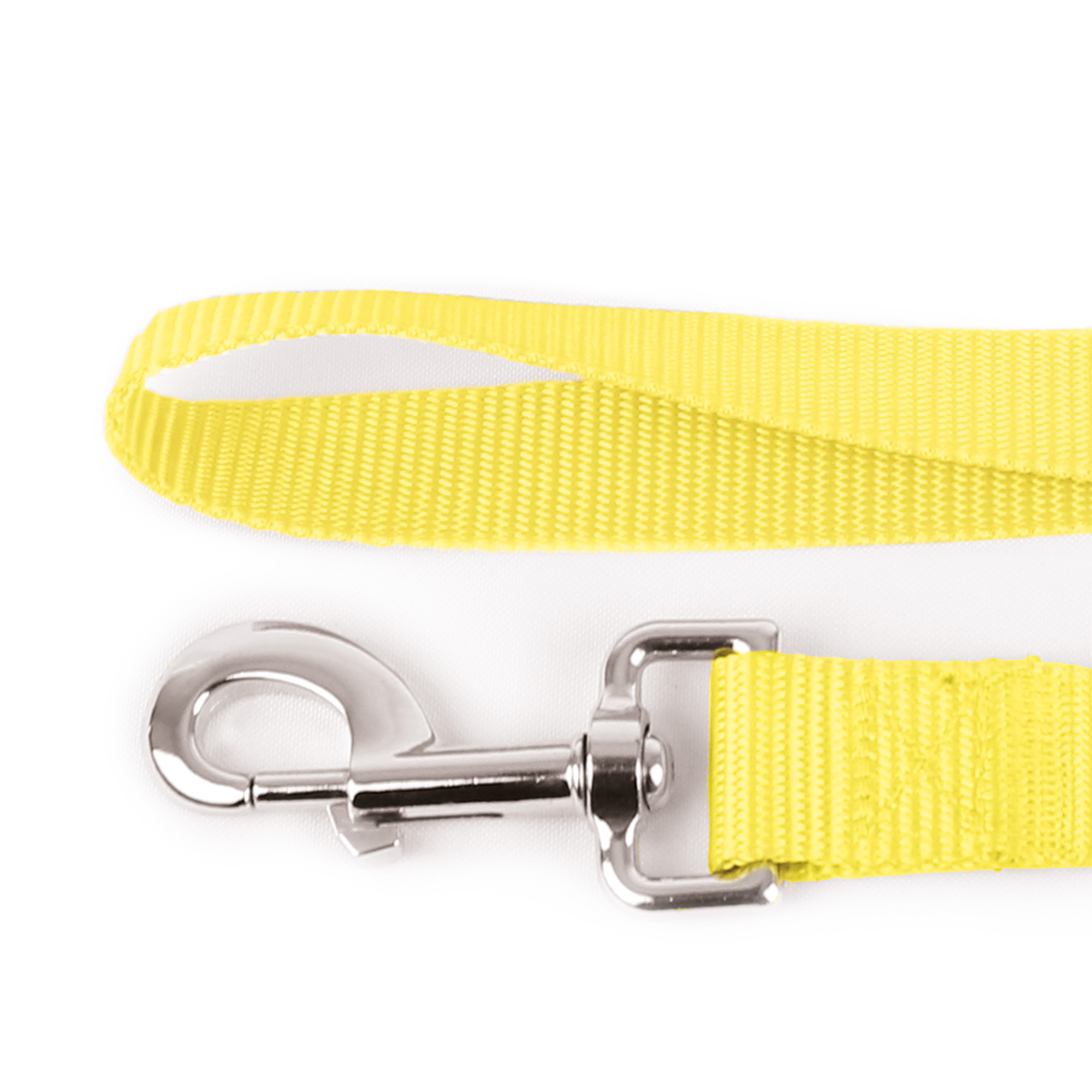 Correa para Perro Petit Grande de Poliéster con Destorcedor Metálitco Amarillo.