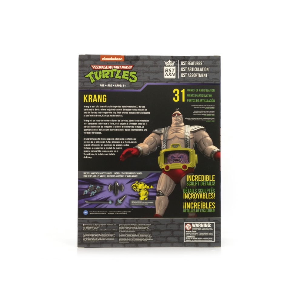 Figura Articulada Krang Xl Con Robot Android Tmnt Bst Axn