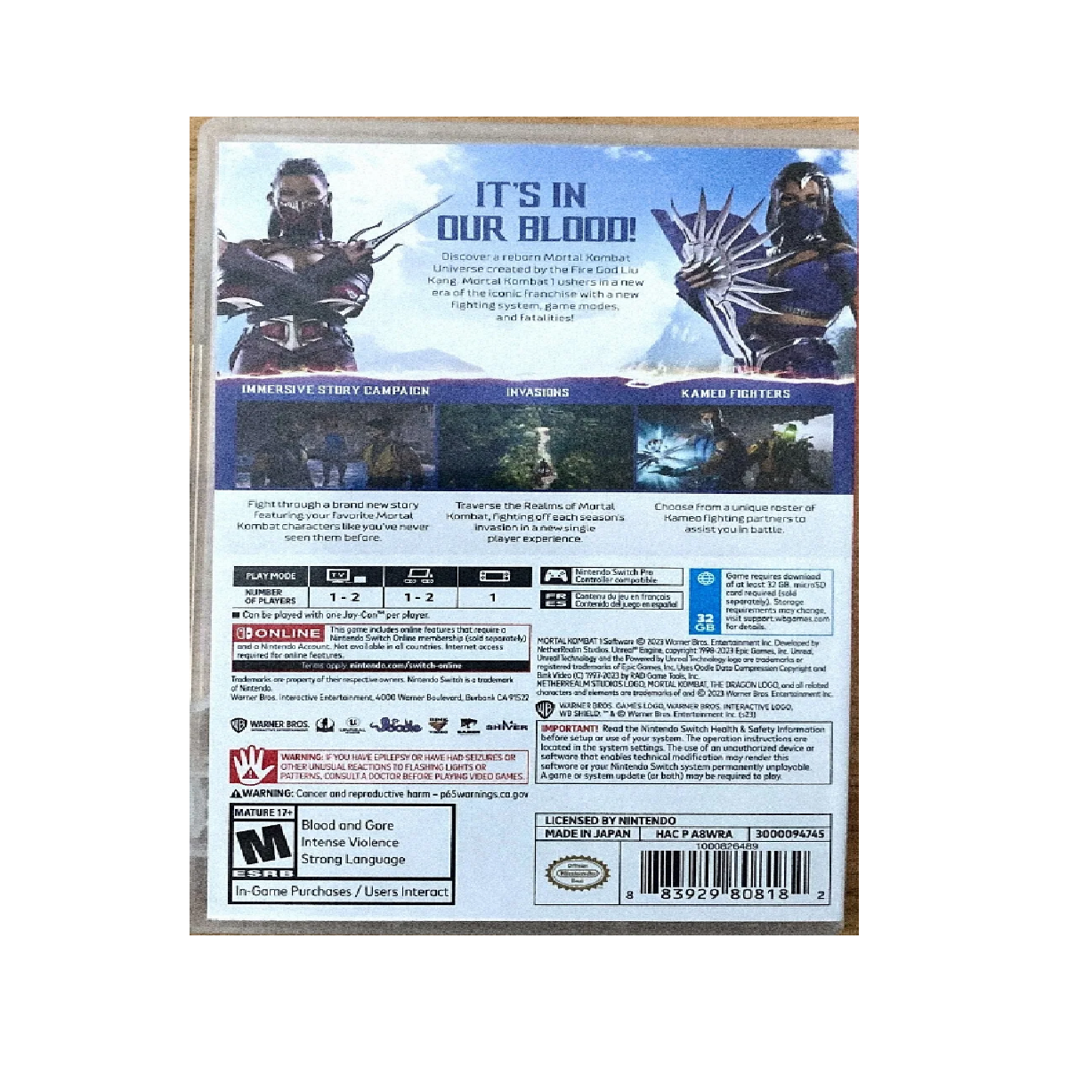 Mortal Kombat 1 - Nintendo Switch