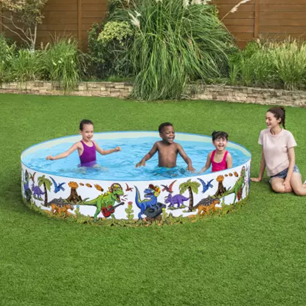 Alberca Circular Inflable Infantil Bestway De Dinosaurios Grande