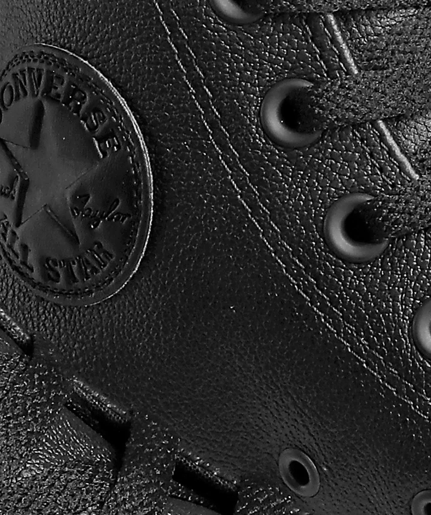 Tenis Converse Chuck Taylor All Star Negros en Bota de Piel Unisex 135251C